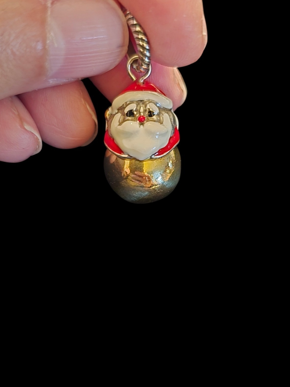 Brighton Santa Bell Christmas charm